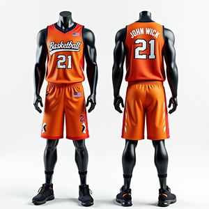 Uniformes de baloncesto sublimados personalizados completos, conjuntos de ropa deportiva para hombres, secado rápido, transpirable, alta calidad, 100% poliéster, baloncesto - Product Image 6