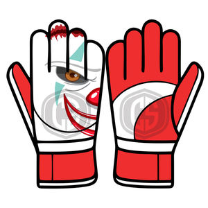 Gants de gardien de but édition Clown d'horreur, paume en latex allemand de 4 mm avec dos en caoutchouc injecté durable, gants de football - Product Image 3