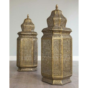 Accessoires d'éclairage Lanterne marocaine suspendue Ramadan Eid Home Decor Lamp Cutout Lanterne de designer pour ornements de Noël - Product Image 2