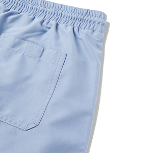 Short de course taille haute de gymnastique pour hommes pantalon tricoté élastique style bermuda taille moyenne teint uni cordon de serrage coups de sueur - Product Image 5