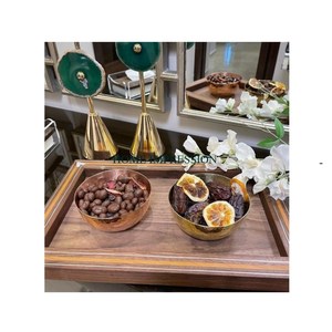 Tazón de chocolate de metal decorativo moderno con acabado de alto brillo Ideal para regalos de vacaciones Uso en el hogar y servicios de catering de la India - Product Image 2