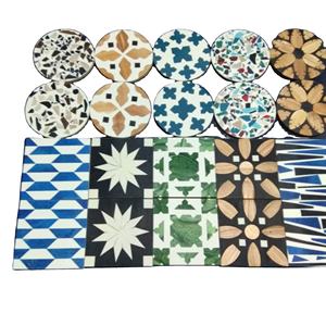 Hot Selling Wooden <b>Marble</b> Resin Customized Coaster Set With Natural & Customized Color Made in India - Product Image 1