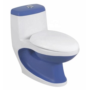 Articles sanitaires de haute qualité montés au sol en céramique placard à eau Siphon chasse d'eau cuvette salle de bain commode carré une pièce toilette - Product Image 5