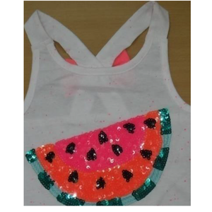 Chaleco de punto sencillo para niñas, 88% algodón, 12% poliéster, 160 g/m², con hilo de pañal y secuencia decorativa en el pecho, hecho en BD - Product Image 2