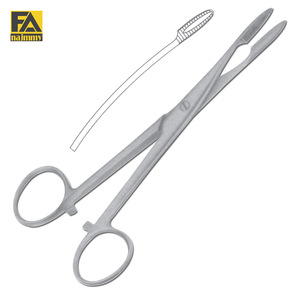 กรรไกรผ่าตัดแบบโค้ง Gross Maier Manual Dressing Forceps ผลิตจากสแตนเลสสตีล เกรด I ได้รับการรับรองมาตรฐาน CE - Product Image 1