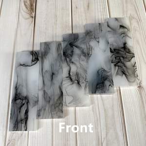 Poignée de couteau d'ange en résine faite à la main brillante Matériau époxy poli vierge pour la fabrication de couteaux personnalisés Projets d'artisanat de poignée de bricolage - Product Image 6