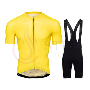 Maillot de cyclisme imprimé par Sublimation, ensemble de vélo OEM pour hommes, vêtements de cyclisme personnalisés, fabricant du Pakistan, 100% Polyester, vente en ligne - Product Image 4