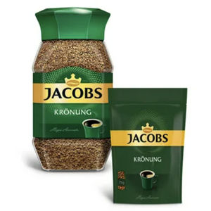 Café moulu Jacobs Krönung 250g, mélange classique, approvisionnement en vrac pour cafés, restaurants et services de traiteur - Product Image 1