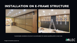 MILEC LEISURE PLUS Affichage LED intérieur couleur de haute qualité pour les magasins de détail résidentiels commerciaux aéroports centres commerciaux - Product Image 4