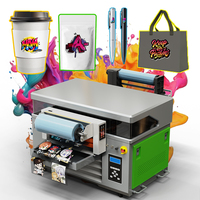 Imprimante industrielle tout-en-un UV DTF 4060 I3200 XP600 pour gaufrage, vernissage, flex, œufs, bouteilles et tubes
