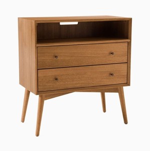 CHEVET 2 TIROIRS BOIS DE TECK NATUREL FABRIQUÉ EN INDONÉSIE - Product Image 2
