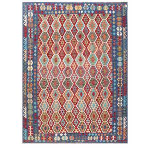 Alfombras Imaco Maimana, Alfombra Kilim Afgana de 358 x 270 cm, Alfombras y Juegos de Alfombras Tradicionales - Shopify - Product Image 1