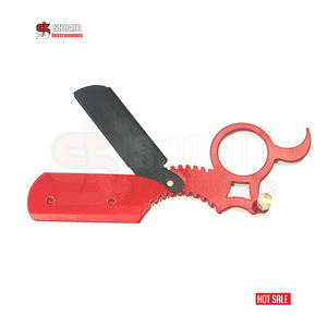 Maquinilla de afeitar recta Afeitado de barba Anillo doble Barbero Afeitado Recorte de barba Maquinilla de afeitar de corte recto Aseo Afeitado y depilación - Product Image 5