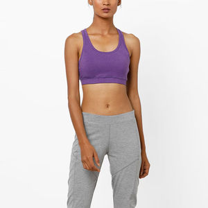 Camiseta sin mangas con espalda cruzada sólida esencial informal para mujer con logotipo de diseño personalizado de talla grande elástica de algodón de alta calidad - Product Image 2