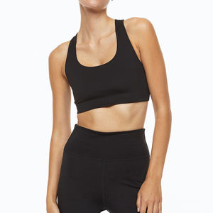 Diseñador de alta calidad personalizado Nylon Spandex Yoga Sujetador deportivo Desgaste Gimnasio Entrenamiento Correa ajustable - Product Image 1