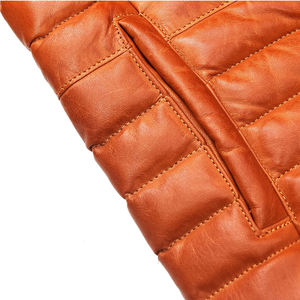 Chaqueta acolchada de invierno informal más vendida para hombre, estilo de tendencia, precios al por mayor, chaqueta acolchada de cuero - Product Image 6