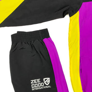 Conjunto de chándal cortavientos de nailon impermeable para hombre de alta calidad XL Soft Sell Sportswear Logo Lightweight Piping Running - Product Image 4