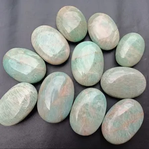 Venta al por mayor de piedra de Palma amazonita natural de 3 pulgadas de alta calidad para curación y uso de Reiki DE LA India