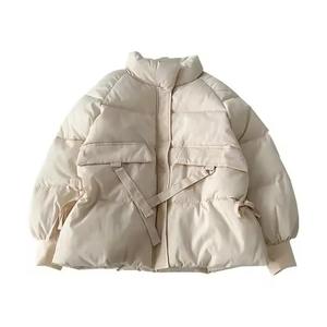 Veste matelassée en laine unisexe style streetwear, col montant, imperméable, coupe-vent, écologique, à capuche, motif personnalisable, couleur personnalisable - Product Image 3