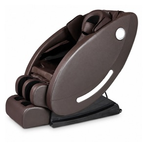 Sillón de Masaje Shiatsu Marrón de Gravedad Cero, Reclinable, Tapizado en Cuero, para Cuerpo Completo, con Enchufe, para Hogar, Oficina, Hotel, Salón - Product Image 1
