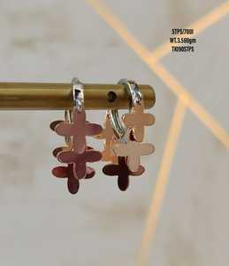 charm Jewelry 925 <b>silver</b> rose gold plated Minimalist <b>Earrings</b> For Women Girls Wholesale Factory <b>Huggie</b> <b>Earring</b> - Product Image 1