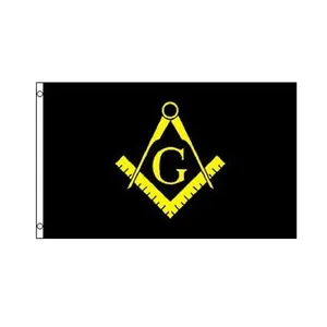 High quality masonic freemason all colors available Banners hat Flags masonic Banners Flags supplier