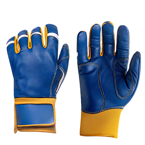 ถุงมือเบสบอลหนังสำหรับงานหนักถุงมือฝึกมืออาชีพปรับได้และทนทาน - Product Image 1