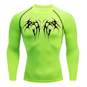 Men's Surfing Shirt Diving Gym Clothes Long Sleeve Basic Surfing Suit Rashguard <b>UV</b> Sun <b>Protection</b> UPF 50+ <b>Swimwear</b> - Product Image 5