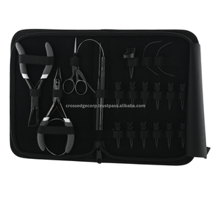 Professional Hair Extension Tools <b>Kit</b> Includes 3 Hole Nano <b>Beads</b> Crimping Remover Plier Also Black Hair Also Sectioning Clips - Product Image 1