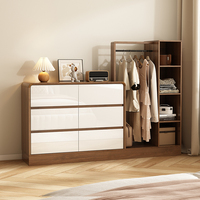 Commode de luxe blanche en bois de style nordique moderne pour salon et salle à manger, avec 5+ tiroirs/étagères, écologique, pour chambre d'hôpital