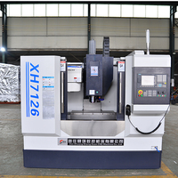 XH7126 Mini Taiwan CNC Centre d'usinage vertical à 4 axes Fraiseuse automatique universelle économique