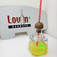 Gobelets de fête de luxe en verre Patron de 375 ml pour cocktails et anniversaires
