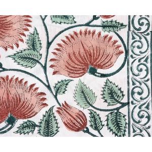 Ensemble de serviettes florales faites à la main, décoration de la maison, beaux imprimés bloc de coton, 6 ensembles de serviettes 100% coton multicolores N/A - Product Image 3