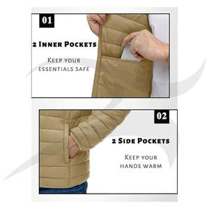 Chaqueta acolchada de cara negra de alta calidad personalizada del Norte, chaqueta de hombre cálida para hombre - Product Image 5