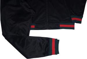 Conjunto de chándal de nailon de gran tamaño personalizado para hombre chándal con cremallera reflectante y pantalones cortavientos para correr para invierno - Product Image 2