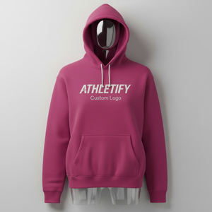 Sudadera con Capucha Básica para Hombre, Mezcla de Poliéster/Algodón, Suave y Cómoda, para Actividades al Aire Libre en Invierno, Ligera, Transpirable y Ecológica - Product Image 1