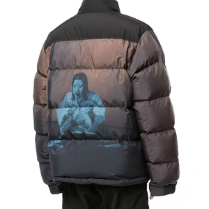 Blouson matelassé en toile personnalisé de haute qualité, léger, imperméable, à capuche, décontracté, col montant, pour homme, style urbain, vente en gros, nouveauté - Product Image 3