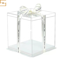 Boîte à gâteau transparente personnalisée, emballage alimentaire en plastique transparent de qualité alimentaire, mini boîte à gâteau