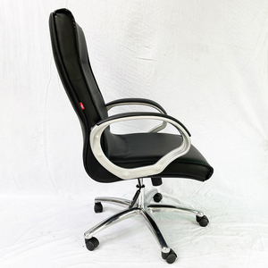 Silla de Oficina Giratoria Contemporánea HOM1071-01 con Respaldo Alto, Tapicería de Cuero, Altura Ajustable, Espuma y Tela para Oficina en Casa y Uso Doméstico - Product Image 6