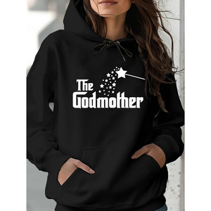 Kinitwear Sweat à capuche femme unicolore loisirs automne/hiver fabriqué en Chine - Product Image 1