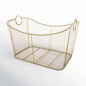 Panier à linge en fer de style moderne, options personnalisées pour les intérieurs contemporains, offrant un rangement pratique pour le linge quotidien - Product Image 5