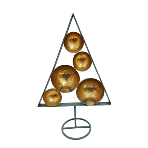 Soporte de vela de Adviento de hierro con acabado de latón antiguo de la mejor forma para la mesa del hogar Decoración de Navidad otros candelabros linternas - Product Image 5