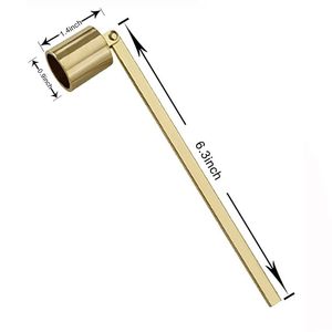 Éteignoir de bougie en acier inoxydable à long manche avec forme inclinée conçue pour éteindre les bougies en toute sécurité sans créer de fumée - Product Image 6
