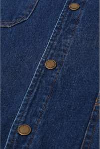 Veste en jean pour homme, veste de camionneur extensible décontractée et déchirée, coupe ajustée, manteau en jean décontracté classique - Product Image 5