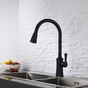 ZEPENG Modern Brass Pull-down <strong>Sprayer</strong> <strong>Kitchen</strong> <strong>Faucet</strong> Single-hole Single-handle Deck Installation <strong>Faucet</strong> - Product Image 6