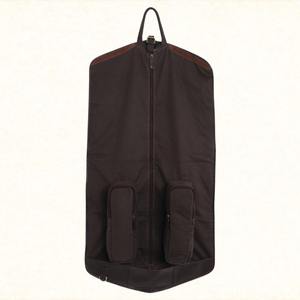 Leather Suit Carrier Travel Suit Bag Hanging <b>Garment</b> Groomsmen Gift <b>Cover</b> Travel Christmas Gift LSC-0012 - Product Image 5