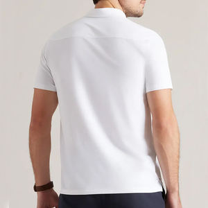 Camisas Polo de Manga Corta de Golf para Hombre de Verano de Alta Calidad, Polo Antimicrobiano para Viajeros con Cuello de Botones - Product Image 3