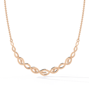 Collar de Oro de 18k con Diamante Redondo Cultivado en Laboratorio, Color G, para Mujer - Elegante y Deslumbrante para Uso Diario - Product Image 3