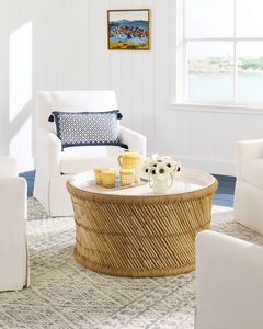 Bandeja de mimbre hecha a mano para servir, mesa de madera, bandeja de mimbre para almacenamiento, tamaño personalizado, granja, decoración del hogar - Product Image 6