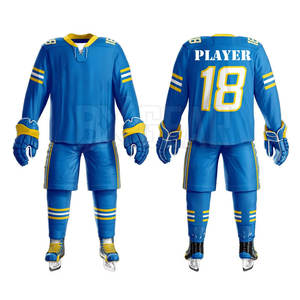 El mejor conjunto de Jersey y pantalones de hockey sobre hielo para hombres con tela de control de humedad y calidad duradera - Product Image 1